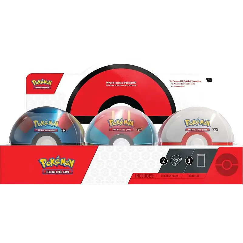 Pokémon TCG: Poké Ball Tin - Fall 2023 - Display Box (6