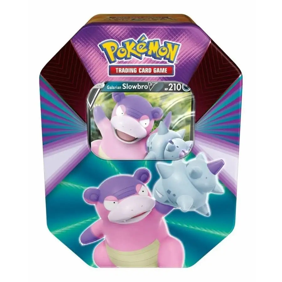 Pokémon TCG: V Forces Tin (flere varianter) Pokémon Tin Pokémon Galarian Slowbro 