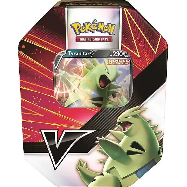 Pokémon TCG: V Strikers Tin (flere varianter) Pokémon Tin Pokémon Tyranitar V 