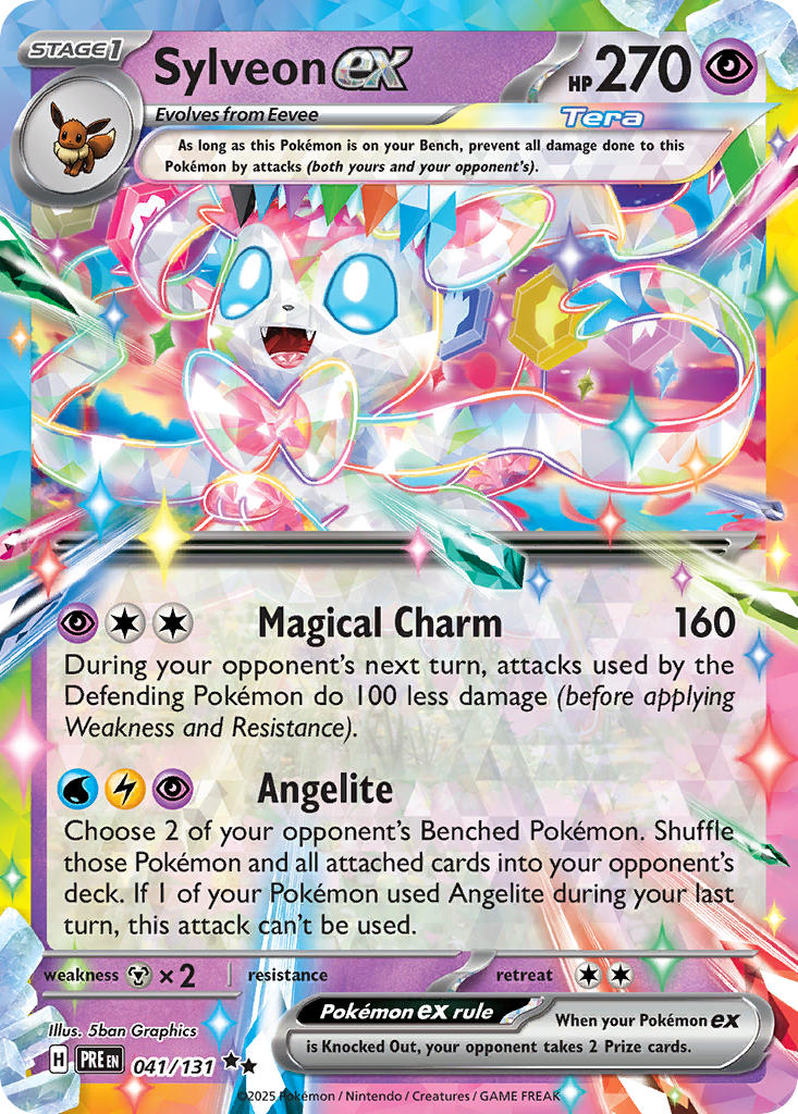 Sylveon ex - Prismatic Evolutions (Double Rare) [041] Kortspil
