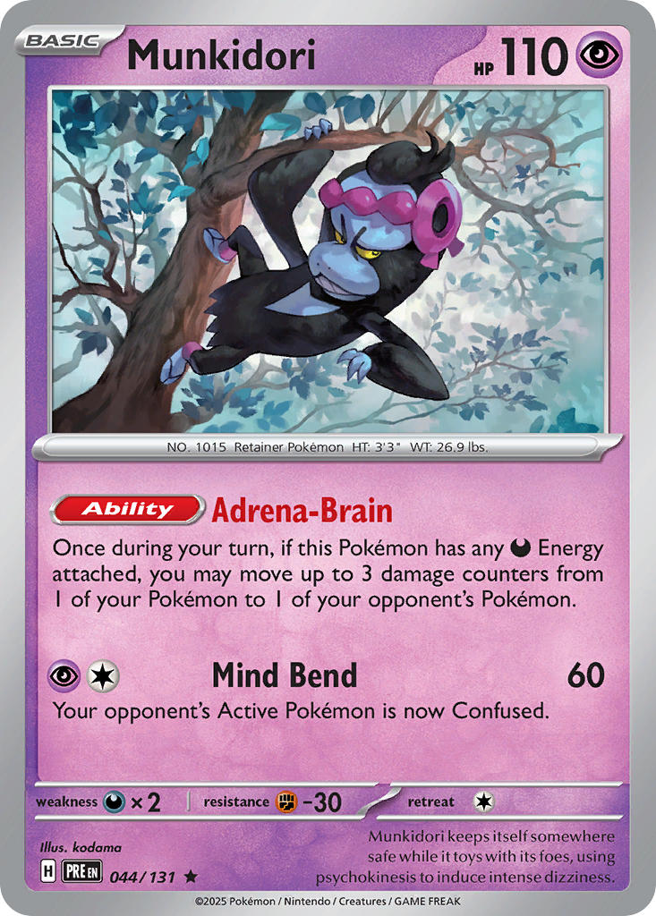 Munkidori⁣ - Prismatic Evolutions⁣ (Rare)⁣ [044]