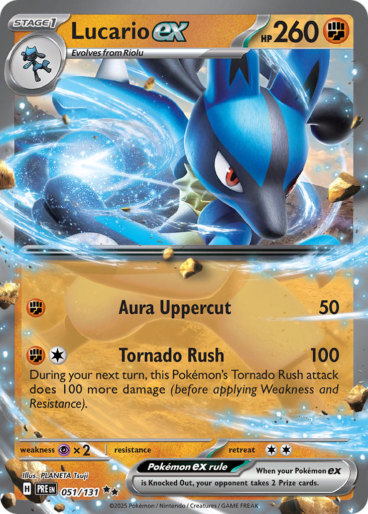 Lucario ex⁣ - Prismatic Evolutions⁣ (Double Rare)⁣ [051] English / Near Mint / Normal