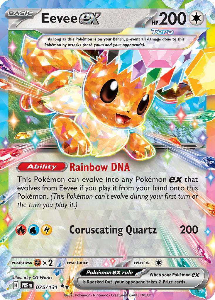 Eevee ex - Prismatic Evolutions (Double Rare) [075] Kortspil