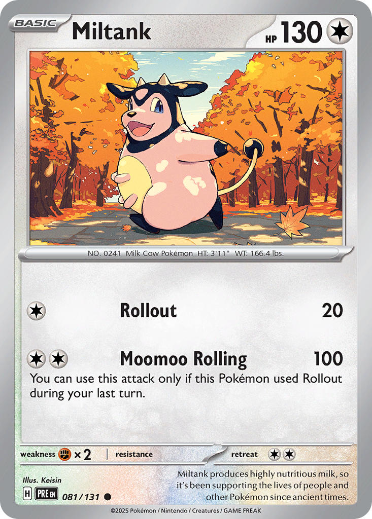 Miltank - Prismatic Evolutions (Common) [081] Kortspil