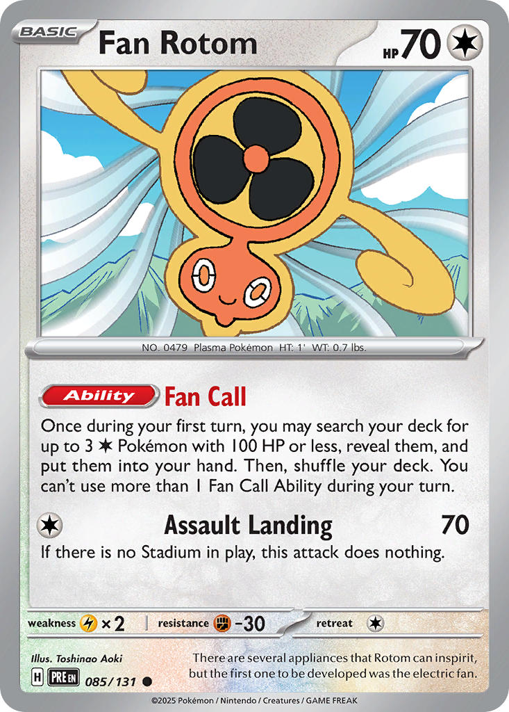Fan Rotom⁣ - Prismatic Evolutions⁣ (Common)⁣ [085]