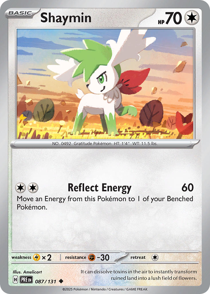 Shaymin - Prismatic Evolutions (Uncommon) [087] Kortspil
