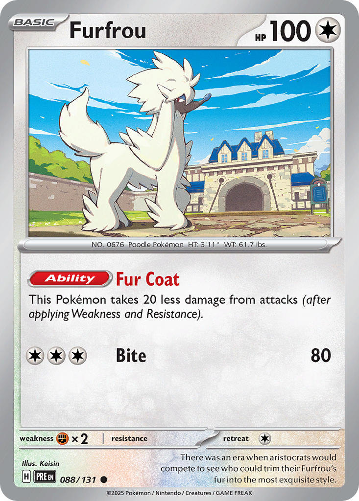 Furfrou - Prismatic Evolutions (Common) [088] Kortspil