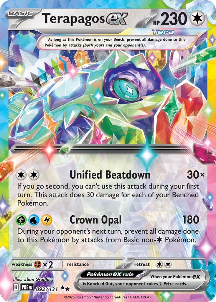 Terapagos ex⁣ - Prismatic Evolutions⁣ (Double Rare)⁣ [092] English / Near Mint / Normal