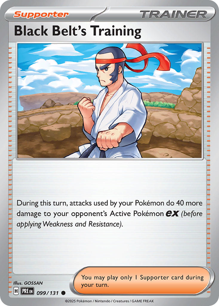 Black Belt's Training - Prismatic Evolutions (Common) [099] Kortspil