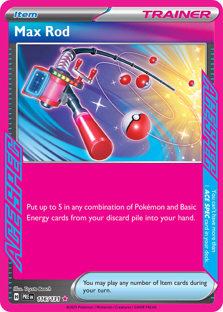 Max Rod⁣ - Prismatic Evolutions⁣ (ACE Rare)⁣ [116] English / Near Mint / Normal