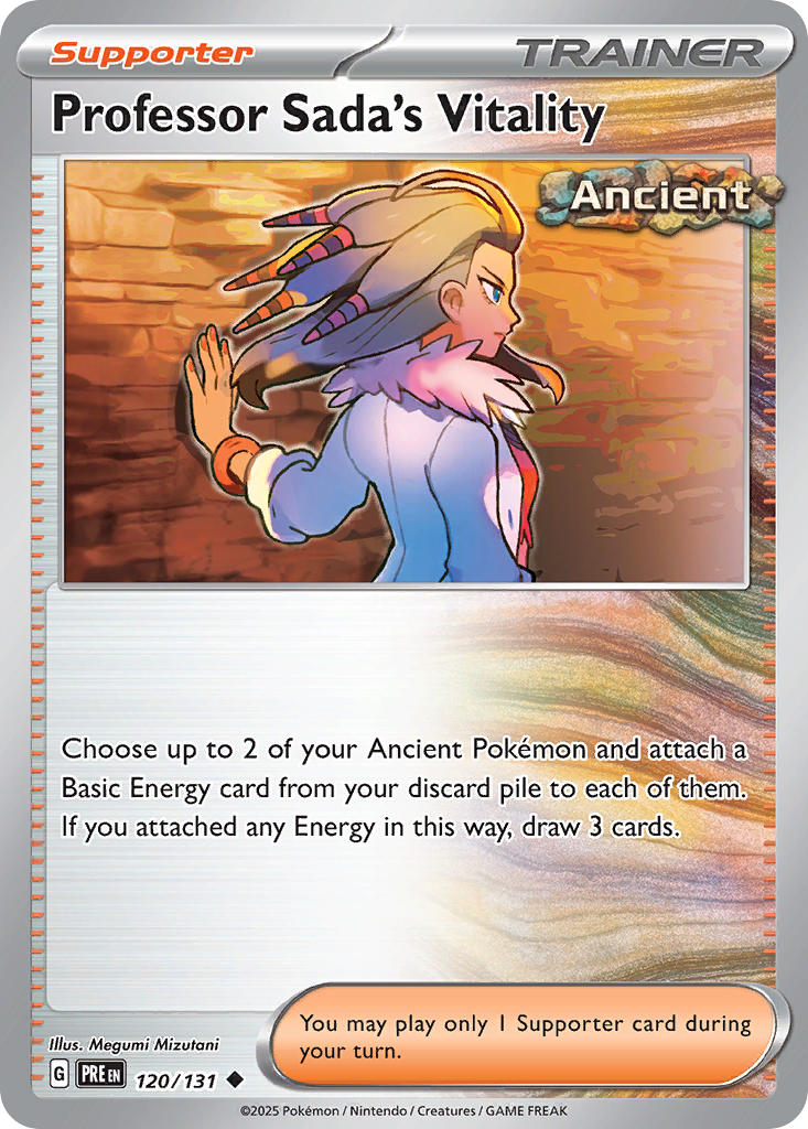Professor Sada's Vitality⁣ - Prismatic Evolutions⁣ (Uncommon)⁣ [120] English / Near Mint / Reverse-Holo Normal