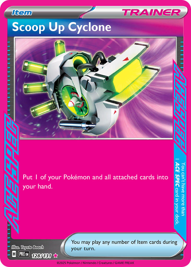 Scoop Up Cyclone⁣ - Prismatic Evolutions⁣ (ACE Rare)⁣ [128] English / Near Mint / Normal