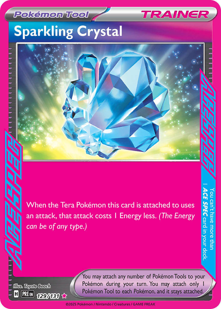 Sparkling Crystal⁣ - Prismatic Evolutions⁣ (ACE Rare)⁣ [129] English / Near Mint / Normal