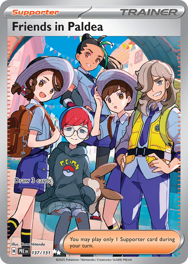Friends in Paldea⁣ - Prismatic Evolutions⁣ (Ultra Rare)⁣ [137] English / Near Mint / Normal