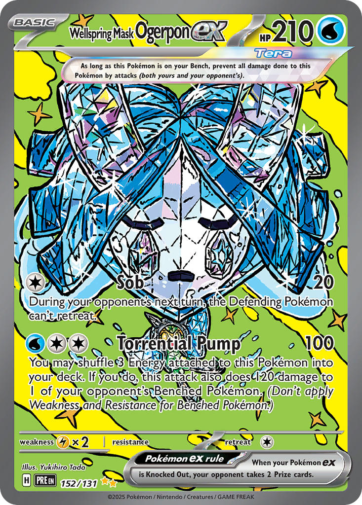 Wellspring Mask Ogerpon ex⁣ - Prismatic Evolutions⁣ (Special Illustration Rare)⁣ [152] English / Near Mint / Normal