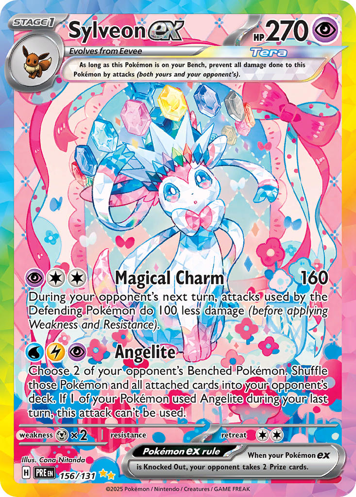 Sylveon ex⁣ - Prismatic Evolutions⁣ (Special Illustration Rare)⁣ [156] English / Near Mint / Normal