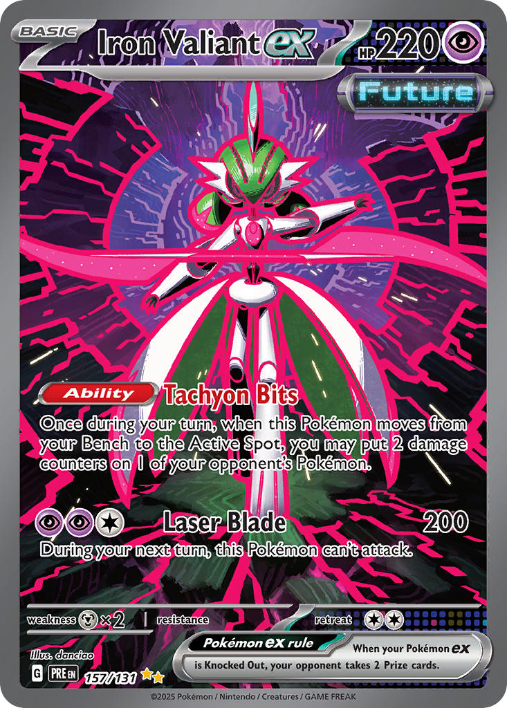 Iron Valiant ex⁣ - Prismatic Evolutions⁣ (Special Illustration Rare)⁣ [157] English / Near Mint / Normal