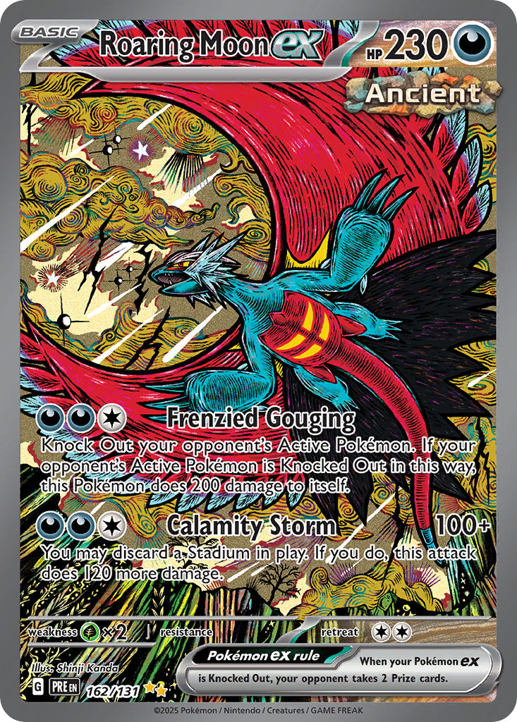Roaring Moon ex⁣ - Prismatic Evolutions⁣ (Special Illustration Rare)⁣ [162] English / Near Mint / Normal