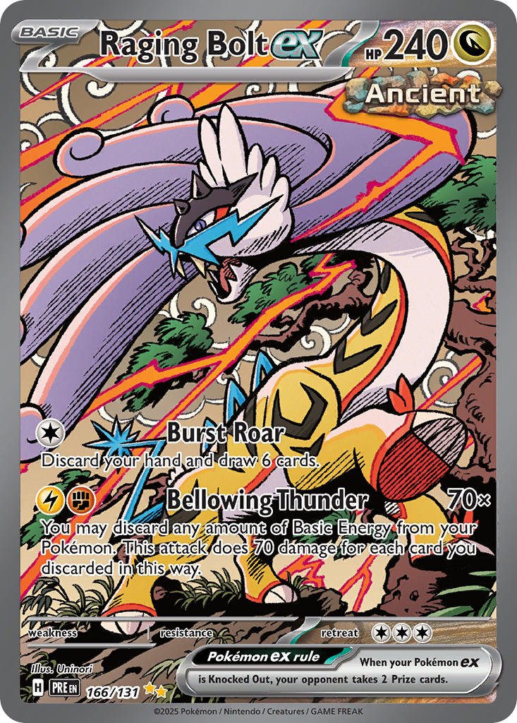 Raging Bolt ex⁣ - Prismatic Evolutions⁣ (Special Illustration Rare)⁣ [166] English / Near Mint / Normal