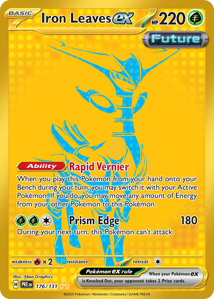 Iron Leaves ex⁣ - Prismatic Evolutions⁣ (Secret Rare)⁣ [176] English / Near Mint / Normal