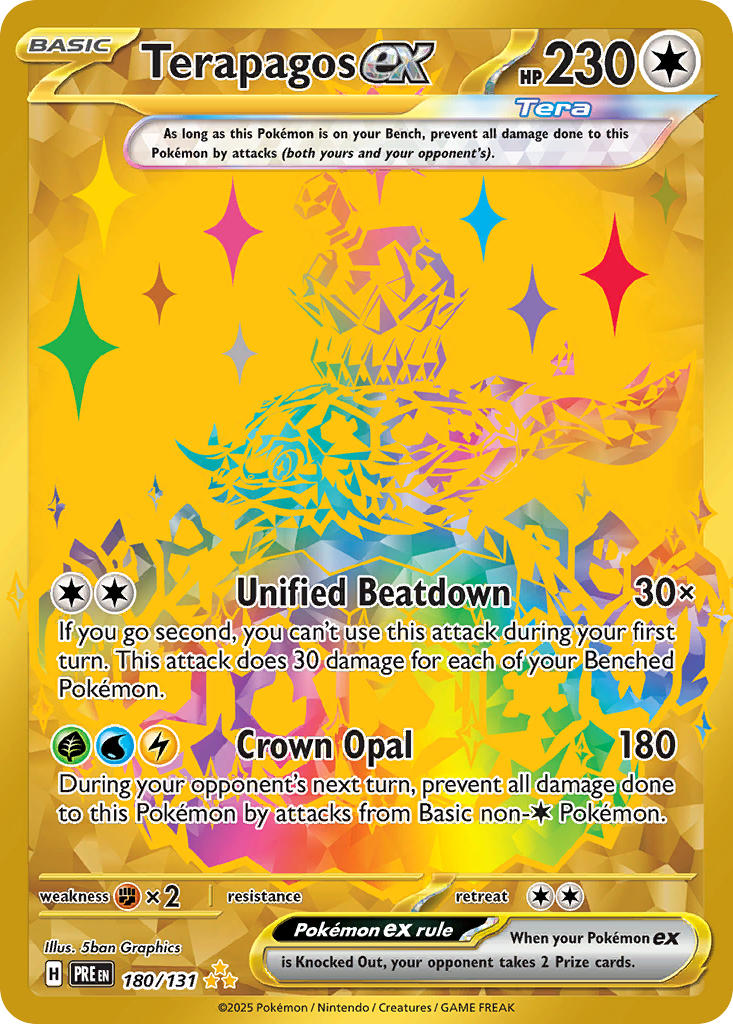 Terapagos ex⁣ - Prismatic Evolutions⁣ (Secret Rare)⁣ [180] English / Near Mint / Normal