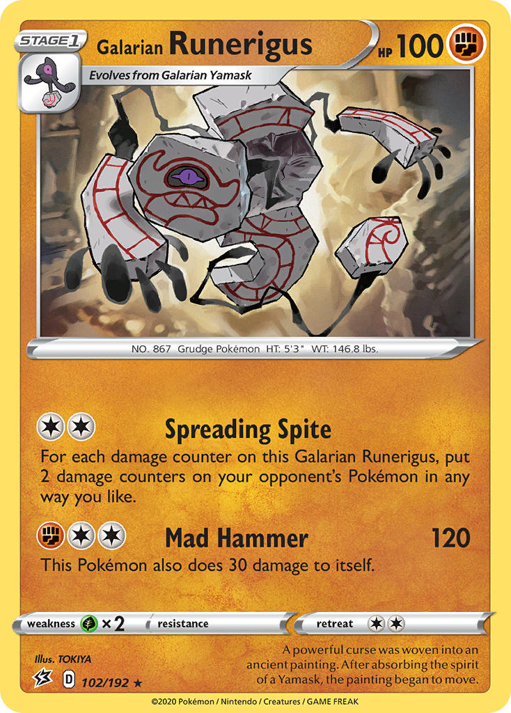 Galarian Runerigus⁣ - Rebel Clash⁣ (Rare)⁣ [102]
