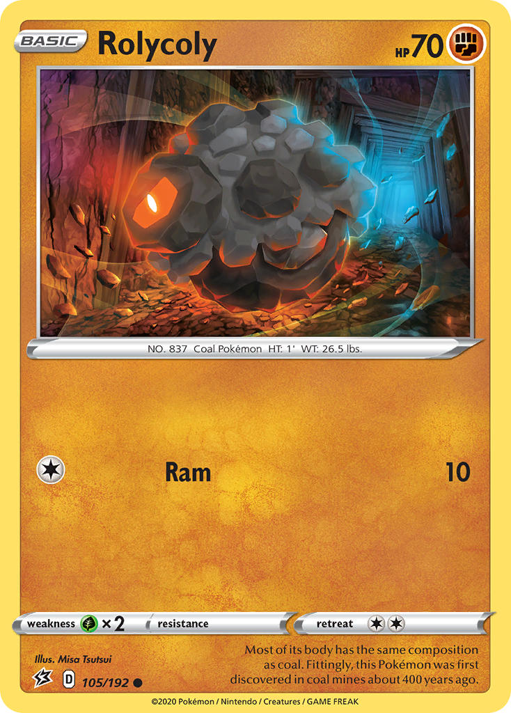 Rolycoly⁣ - Rebel Clash⁣ (Common)⁣ [105] English / Near Mint / Normal
