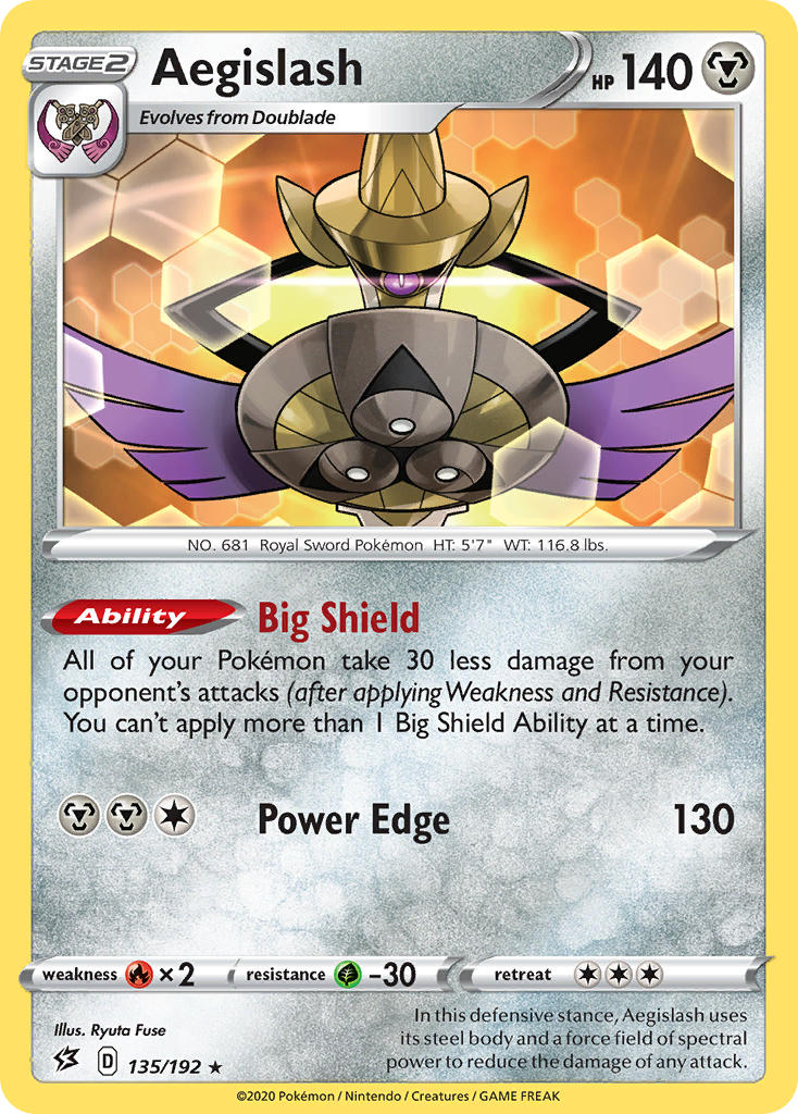 Aegislash⁣ - Rebel Clash⁣ (Rare)⁣ [135]