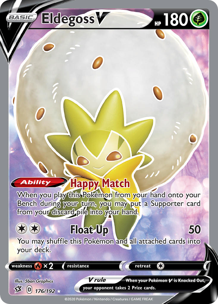 Eldegoss V⁣ - Rebel Clash⁣ (Ultra Rare)⁣ [176] English / Near Mint / Normal