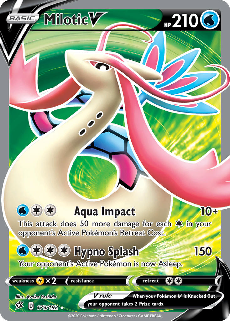Milotic V⁣ - Rebel Clash⁣ (Ultra Rare)⁣ [179] English / Near Mint / Normal