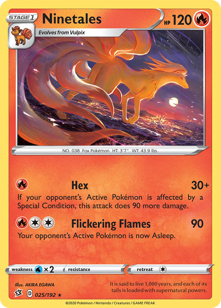 Ninetales⁣ - Rebel Clash⁣ (Rare)⁣ [25]