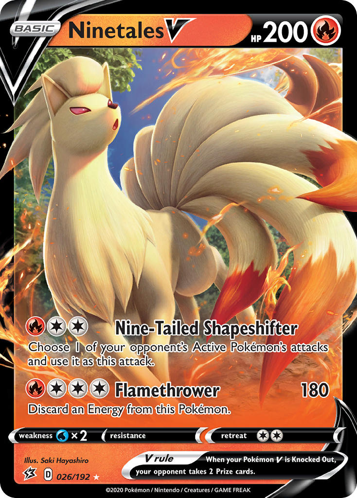 Ninetales V⁣ - Rebel Clash⁣ (Ultra Rare)⁣ [26] English / Near Mint / Normal