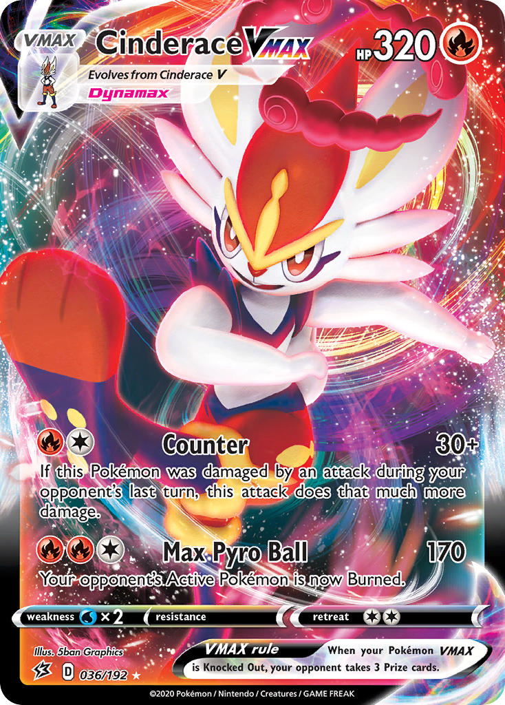 Cinderace VMAX⁣ - Rebel Clash⁣ (Ultra Rare)⁣ [36] English / Near Mint / Normal