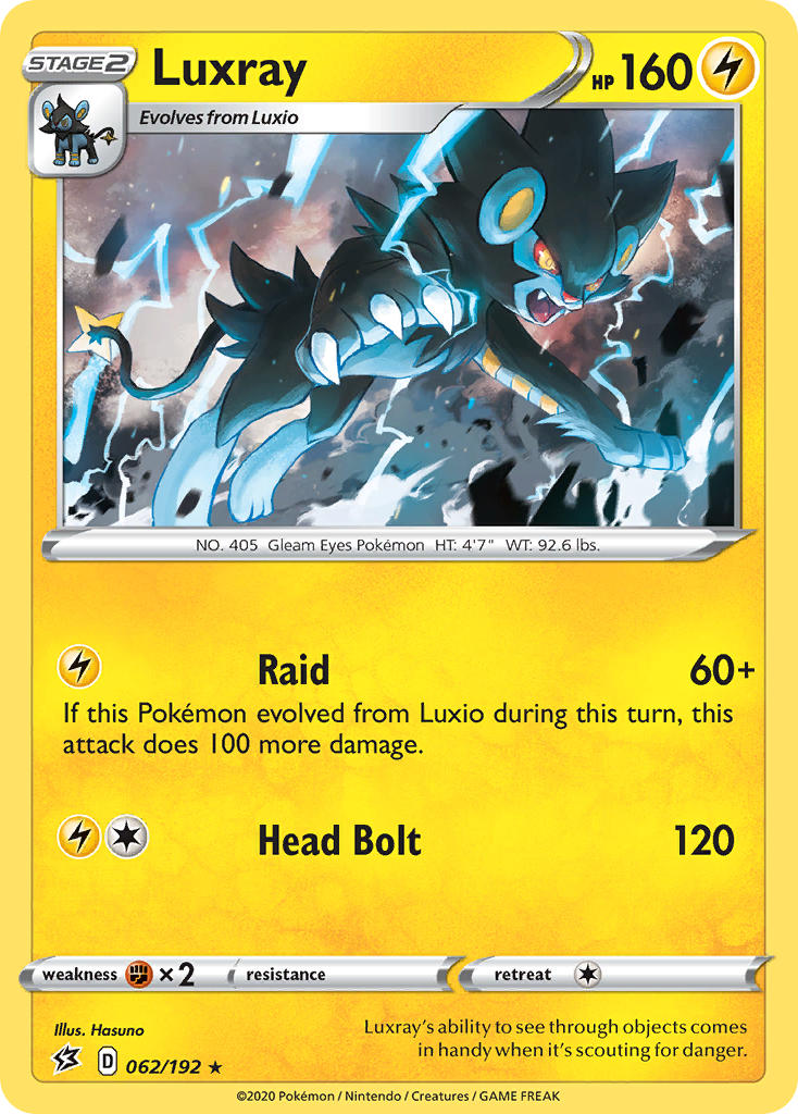 Luxray⁣ - Rebel Clash⁣ (Holo Rare)⁣ [62] English / Near Mint / Normal