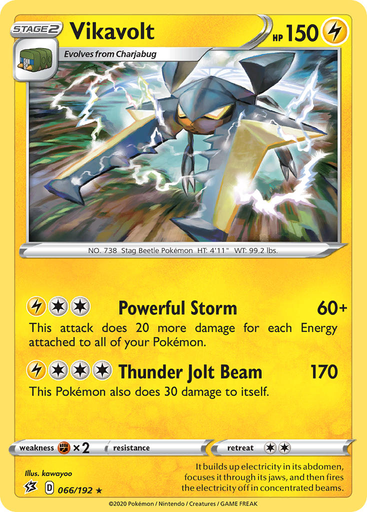 Vikavolt⁣ - Rebel Clash⁣ (Holo Rare)⁣ [66] English / Near Mint / Reverse-Holo Normal