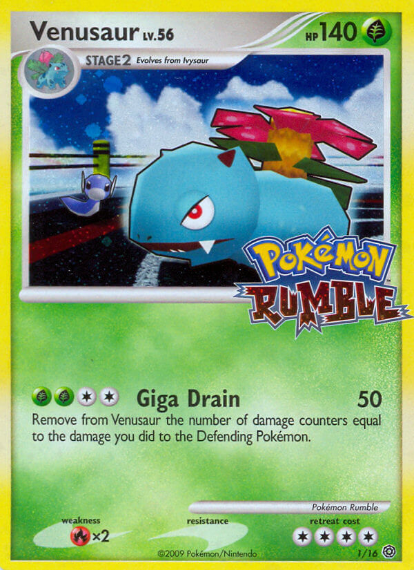 Venusaur Lv.56 - Pokémon Rumble (Fixed) [RM-1] English / Good / Normal