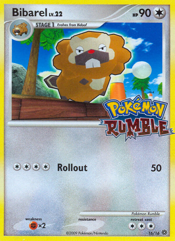 Bibarel Lv.22 - Pokémon Rumble (Fixed) [RM-16] English / Good / Normal