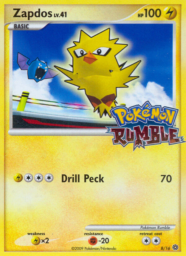Zapdos Lv.41 - Pokémon Rumble (Fixed) [RM-8] English / Excellent / Normal