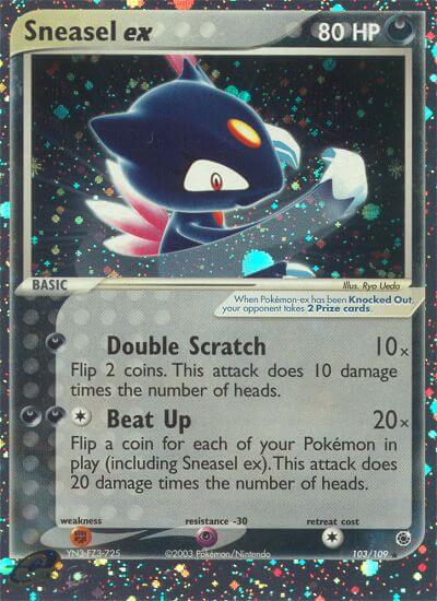 Sneasel ex⁣ - EX Ruby & Sapphire⁣ (Ultra Rare)⁣ [103] English / Poor / Normal