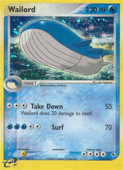 Wailord⁣ - EX Ruby & Sapphire⁣ (Holo Rare)⁣ [14] English / Light Played / Reverse-Holo Normal