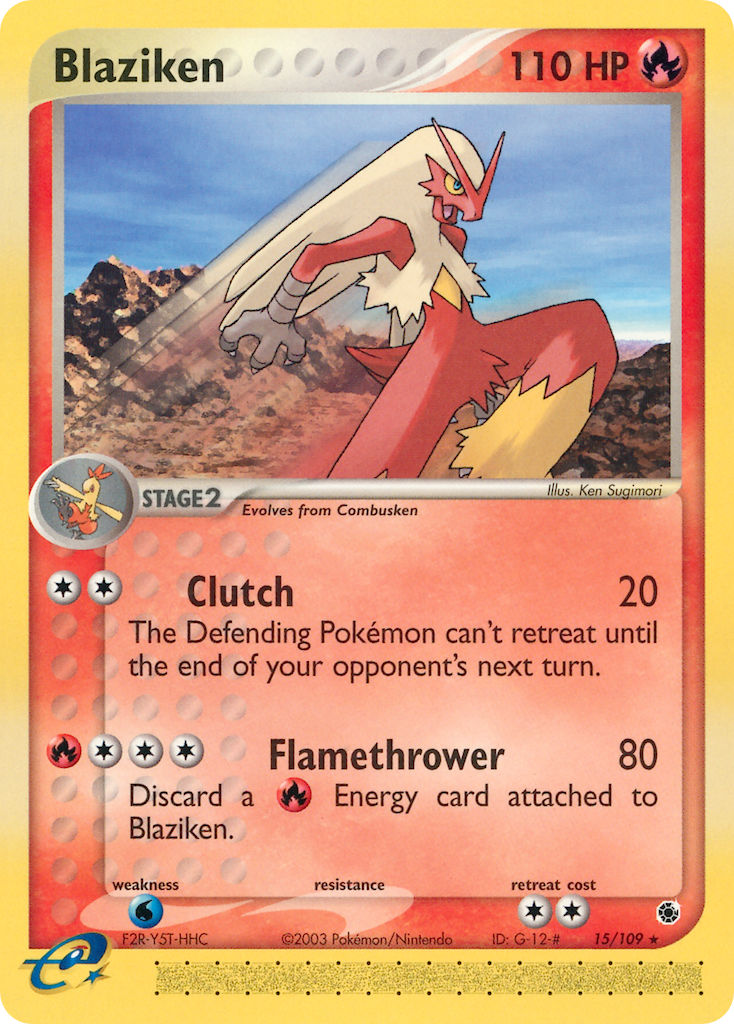 Blaziken⁣ - EX Ruby & Sapphire⁣ (Rare)⁣ [15] English / Excellent / Normal