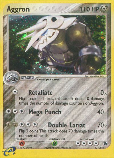 Aggron⁣ - EX Ruby & Sapphire⁣ (Holo Rare)⁣ [1] English / Played / Normal