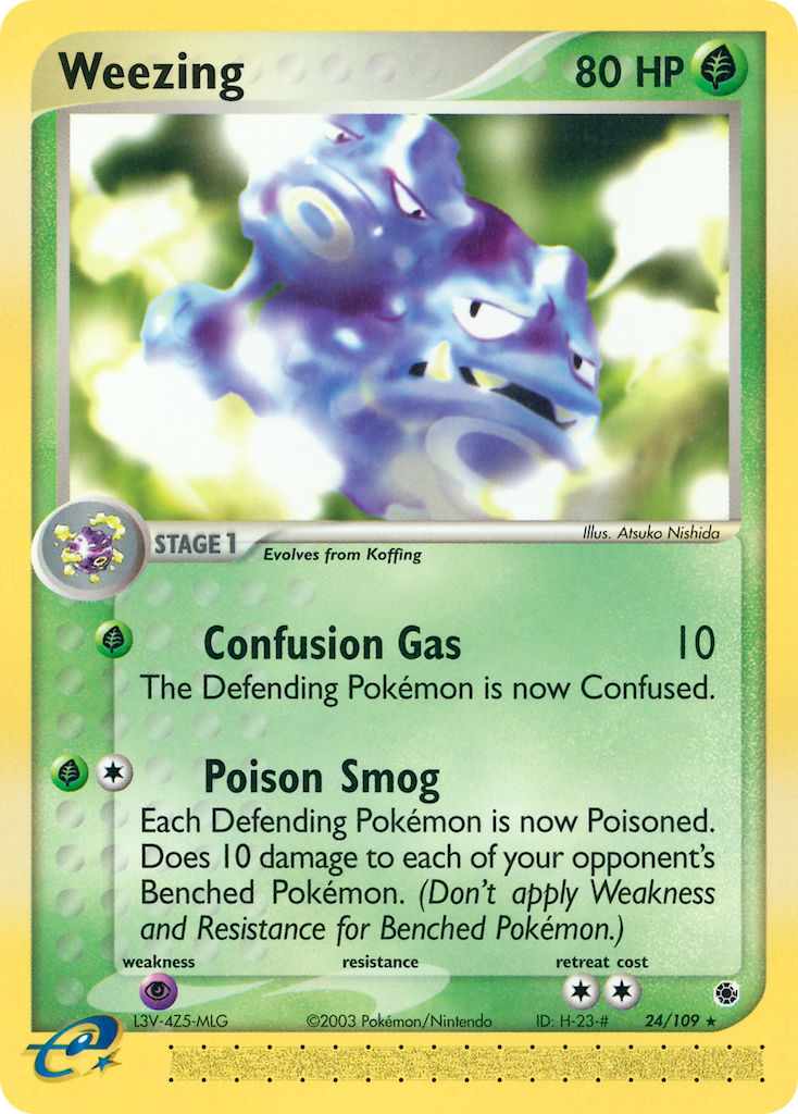 Weezing⁣ - EX Ruby & Sapphire⁣ (Rare)⁣ [24] English / Excellent / Normal
