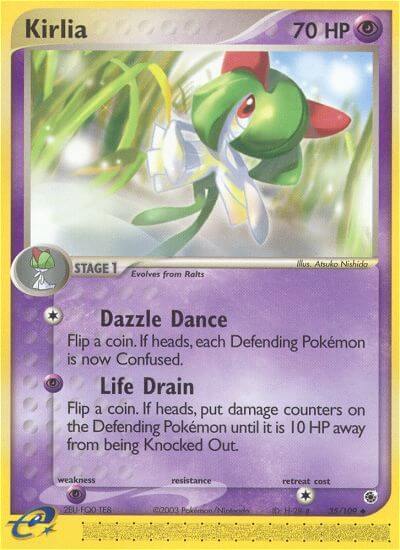 Kirlia⁣ - EX Ruby & Sapphire⁣ (Uncommon)⁣ [35] English / Light Played / Reverse-Holo Normal