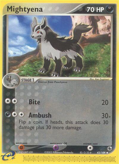 Mightyena⁣ - EX Ruby & Sapphire⁣ (Uncommon)⁣ [42] English / Light Played / Reverse-Holo Normal