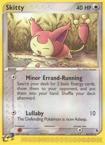 Skitty (Minor Errand-Running)⁣ - EX Ruby & Sapphire⁣ (Uncommon)⁣ [44] English / Excellent / Normal