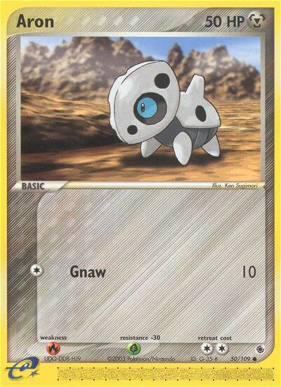 Aron (Gnaw)⁣ - EX Ruby & Sapphire⁣ (Common)⁣ [50] English / Good / Normal
