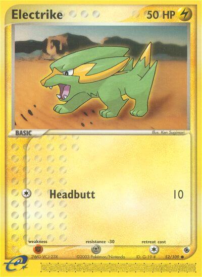 Electrike (Headbutt)⁣ - EX Ruby & Sapphire⁣ (Common)⁣ [52] English / Good / Normal