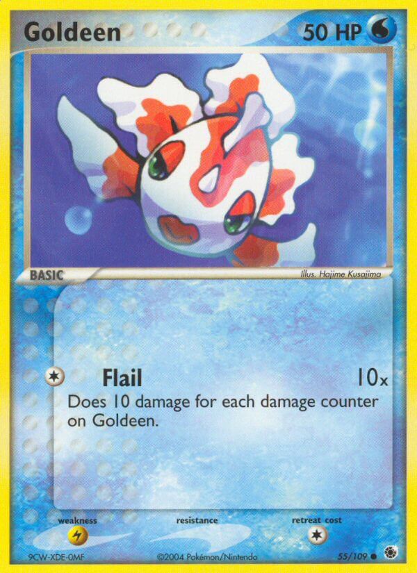 Goldeen⁣ - EX Ruby & Sapphire⁣ (Common)⁣ [55] English / Near Mint / Reverse-Holo Normal