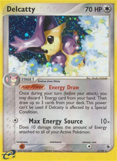 Delcatty (Energy Draw)⁣ - EX Ruby & Sapphire⁣ (Holo Rare)⁣ [5] English / Played / Normal
